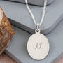 Oval Faceted St Christopher Personalised Necklace, thumbnail 4 of 11