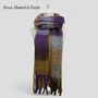 Soft Check Print Wool Blend Scarf, thumbnail 6 of 12