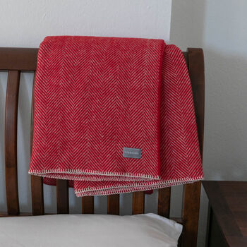 Pure New Wool Fishbone Throws, 4 of 8