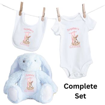 Personalised Pink First Easter Teddy, 2 of 12