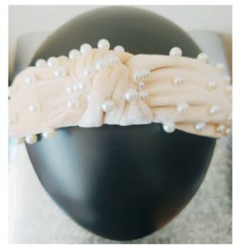 The Velveteen 'Pearly' Embellished Headband, 4 of 5