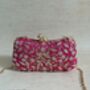 Hot Pink Frog Clasp Clutch, thumbnail 7 of 12