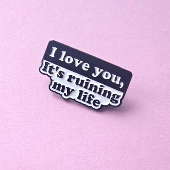 I Love You Taylor Swift Inspired Enamel Pin Badge, 2 of 4