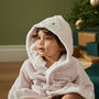 Personalised Pink Penguin Fleece Robe, thumbnail 1 of 6