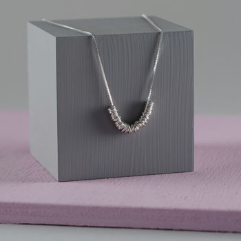 Milestone Silver Rings Necklace, 2 of 7