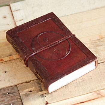 Indra Yin Yang Leather Journal, 2 of 9