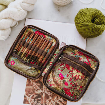 Leather Knitting Needle And Crochet Hook Organiser, 7 of 9