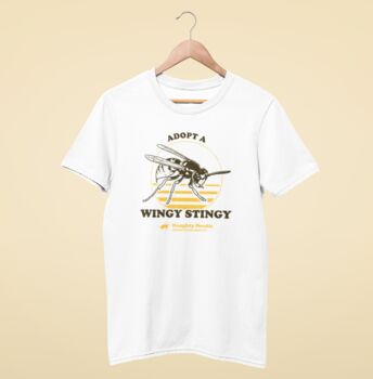 Funny Wasp T Shirt, Adopt A Wingy Stingy, 5 of 7