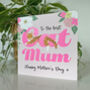 Cat Mum Happy Mother's Day Ginger Cat Card, thumbnail 2 of 2