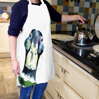 Inky Mallard Apron With Optional Personalised Message, 2 of 4