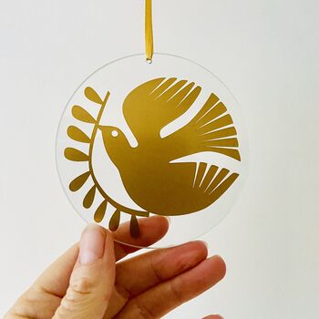 Golden Bird Hanging Ornament, 2 of 6