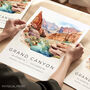 Destination Landmark Poster For Grand Canyon Arizona, thumbnail 1 of 7