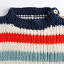 Toddler Striped Jumper Easy Knitting Kit, thumbnail 6 of 8