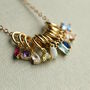 Gold Vermeil Birthstone Charm Necklace, thumbnail 3 of 9