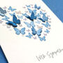 Sympathy Card With Paper Butterfly Heart Card, thumbnail 7 of 8