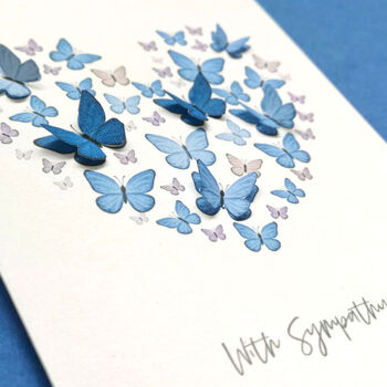 Sympathy Card With Paper Butterfly Heart Card, 7 of 8