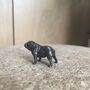 Miniature Bronze English Bull Dog Sculpture, thumbnail 4 of 8