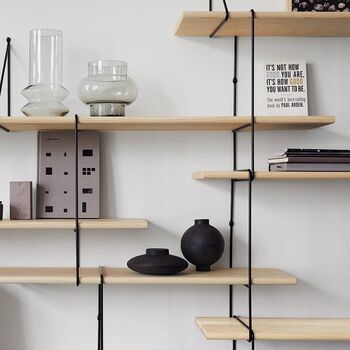Solid Wood And Metal Wall Shelving Unit – Minimalist Storage, 6 of 7
