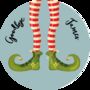 Personalised Elf Goodbye Feet Lollipop, thumbnail 2 of 3