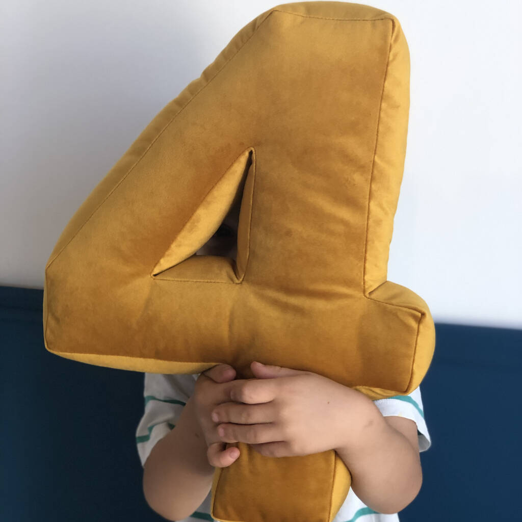 Personalised Velvet Number Cushion By all things Brighton beautiful