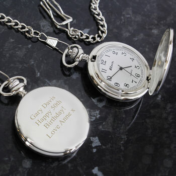 Gifts For Him Personalised Pocket Watch For Men, 3 of 7
