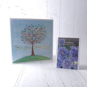 Happy Birthday Card And Seeds Gift: Flower Tree, 5 of 7
