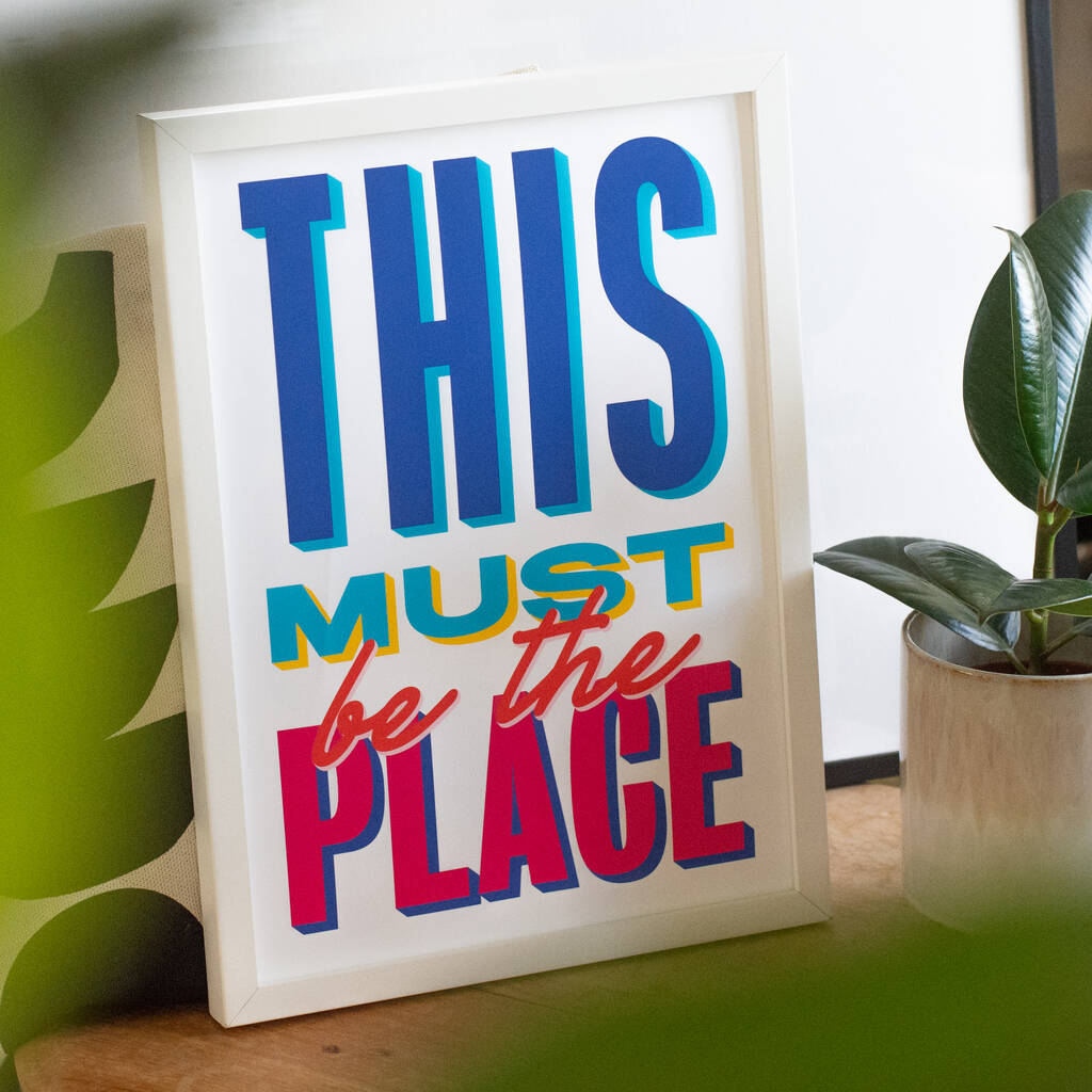 This Must Be The Place Retro Print, 1 of 6