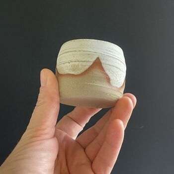 Espresso Cups In Natural Toasty Glaze Patterns, 7 of 12