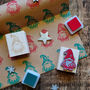 Christmas Gonk Gnome Rubber Stamps, thumbnail 1 of 2