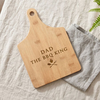 BBQ King Engraved Wooden Serving Board, 2 of 3