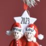 Personalised Mr And Mrs Claus Christmas Decoration, thumbnail 3 of 3
