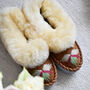 Lila Sheepskin Moccasin Slippers, thumbnail 3 of 5