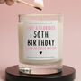 50th Birthday Gift For Her Funny 50th Candle, thumbnail 1 of 6