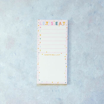 Let's Eat Meal Planner List Pad, 2 of 5