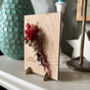 Wooden Dried Flower Christmas Card Gift, thumbnail 2 of 4