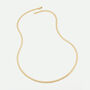 9ct Yellow Gold Solid Curb Chain Necklace 22 Inch, thumbnail 3 of 5