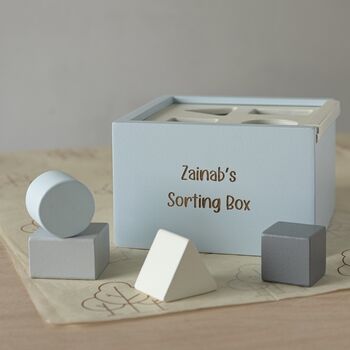 Personalised Toddler Shape Sorting Box, 2 of 5