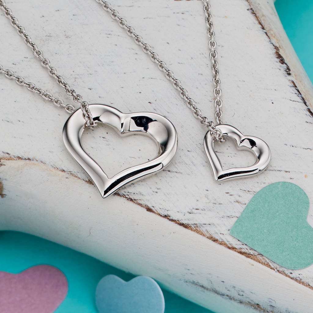 Two Hearts Beat As One Mummy And Me Set By Little Star Jewellery ...
