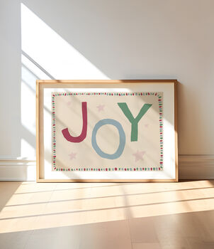 Joy Christmas Print, 3 of 4
