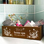 Personalised Floral Bathroom Storage Box, thumbnail 1 of 3