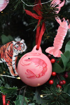 Ceramic Prawn Bauble, 6 of 6