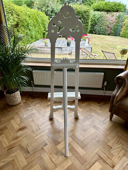 160cm White Wooden Easel – Large Wedding Seating Plan Holder, 8 of 12