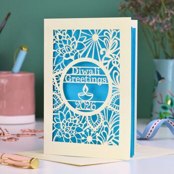 Papercut Diwali Card, 5 of 7