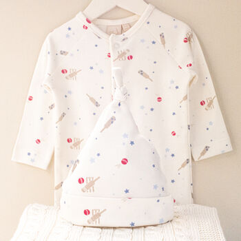 Baby’s First Cricket Jumper, Babygrow And Blanket Gift Set, 3 of 12