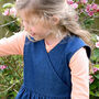 Child's Denim Pinafore Dress, thumbnail 3 of 3