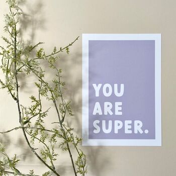 Children's Positivity Poster 'You Are Super', 7 of 7