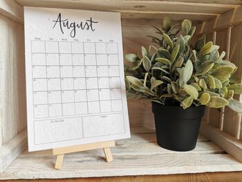 Plantable Eco Desk Calendar Made From Seeded Card 2022, 4 of 6