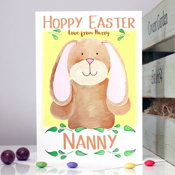 Personalised Bunny Family Easter Card, 3 of 7