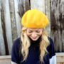 Yellow Beret With Optional Veil And Accessories, thumbnail 2 of 12