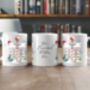 Personalised Family North Pole Seven Names Christmas Mug, thumbnail 2 of 2